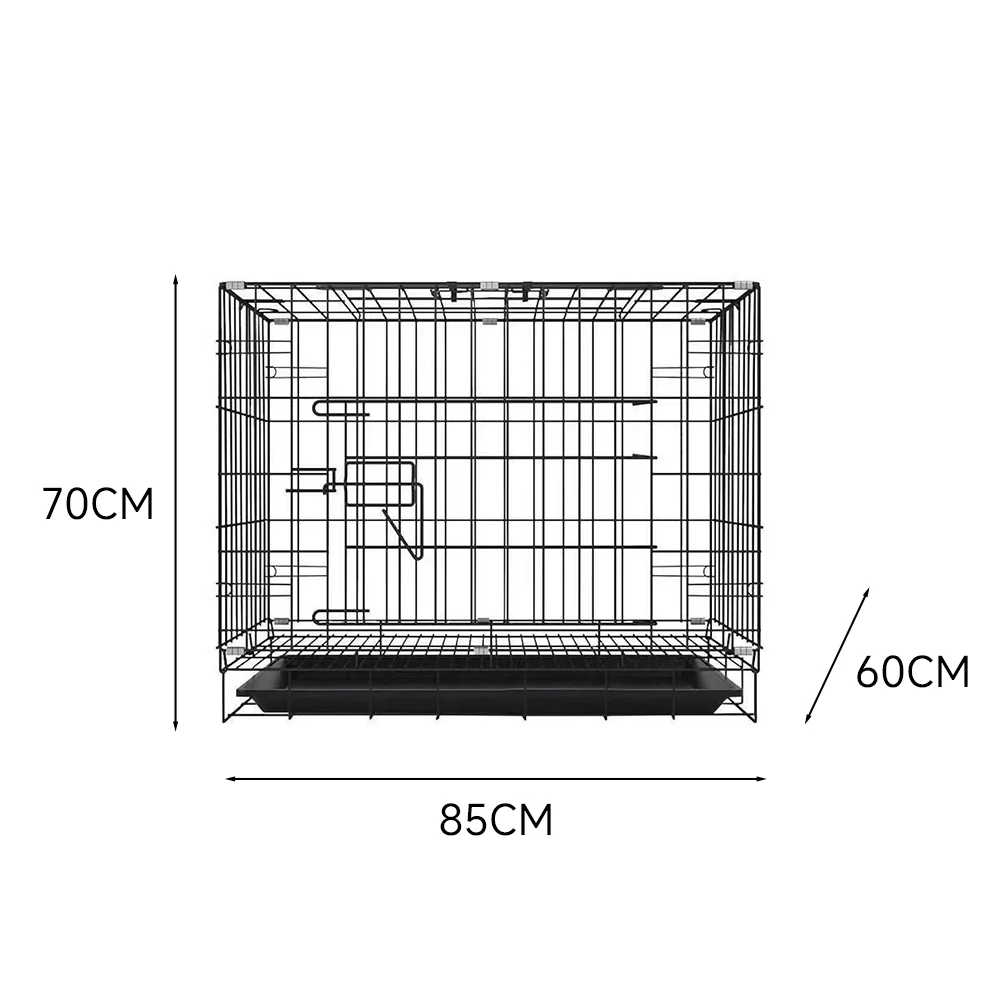 Multi-Function Pet Crate with Tray & Pad - Image 4
