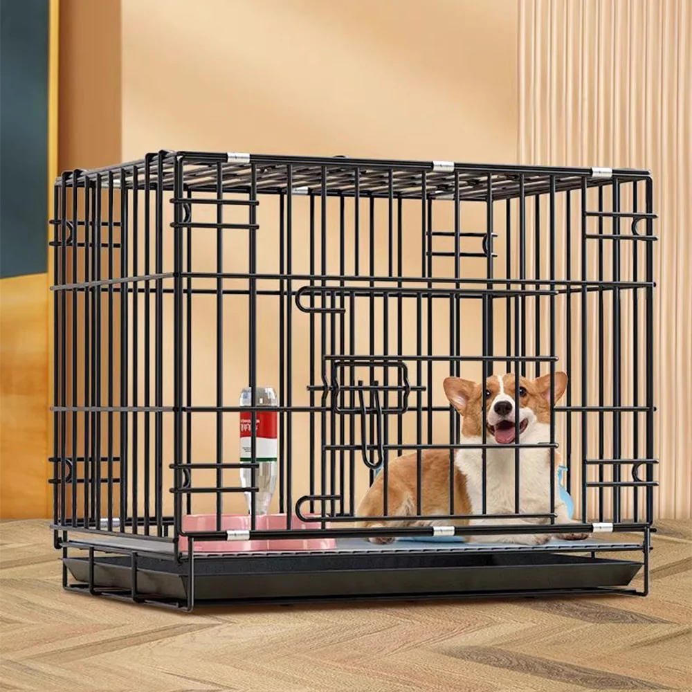 Multi-Function Pet Crate with Tray & Pad - Image 9
