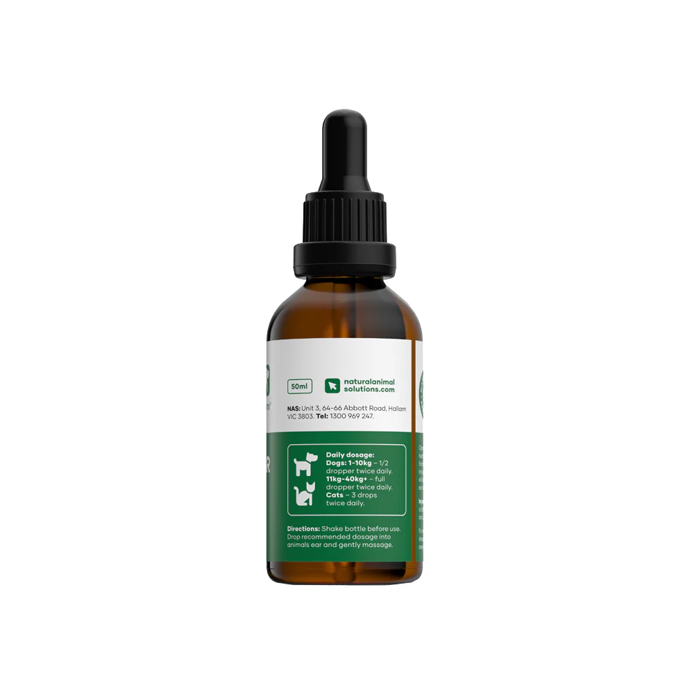 NAS NATURAL ANIMAL SOLUTIONS Ear Clear 50ml - Image 5