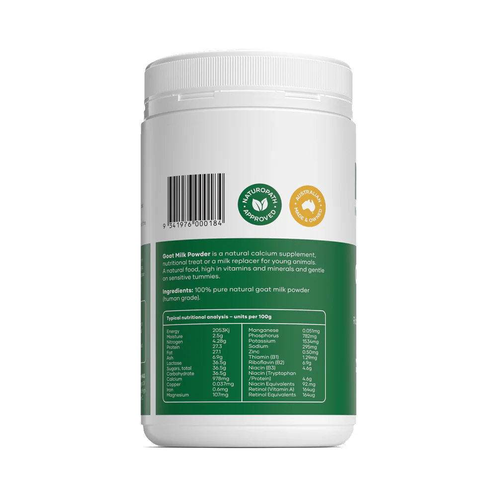 NAS NATURAL ANIMAL SOLUTIONS Goat Milk Powder 400g - Image 4