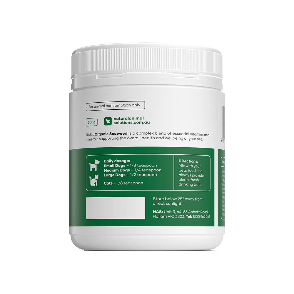 NAS NATURAL ANIMAL SOLUTIONS Organic Seaweed 300g - Image 3
