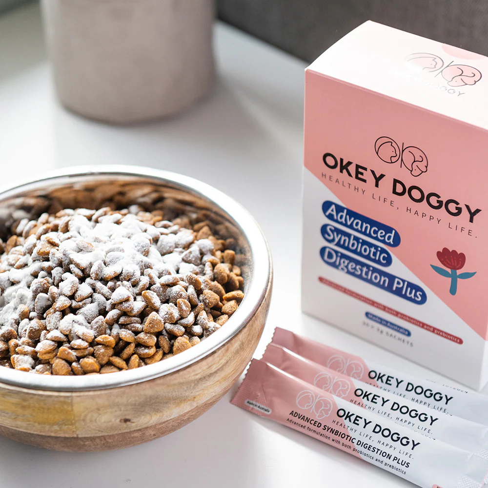 OKEY DOGGY Advanced Synbiotic Digestion Plus for Cats and Dogs 3gx30sachets - Image 3