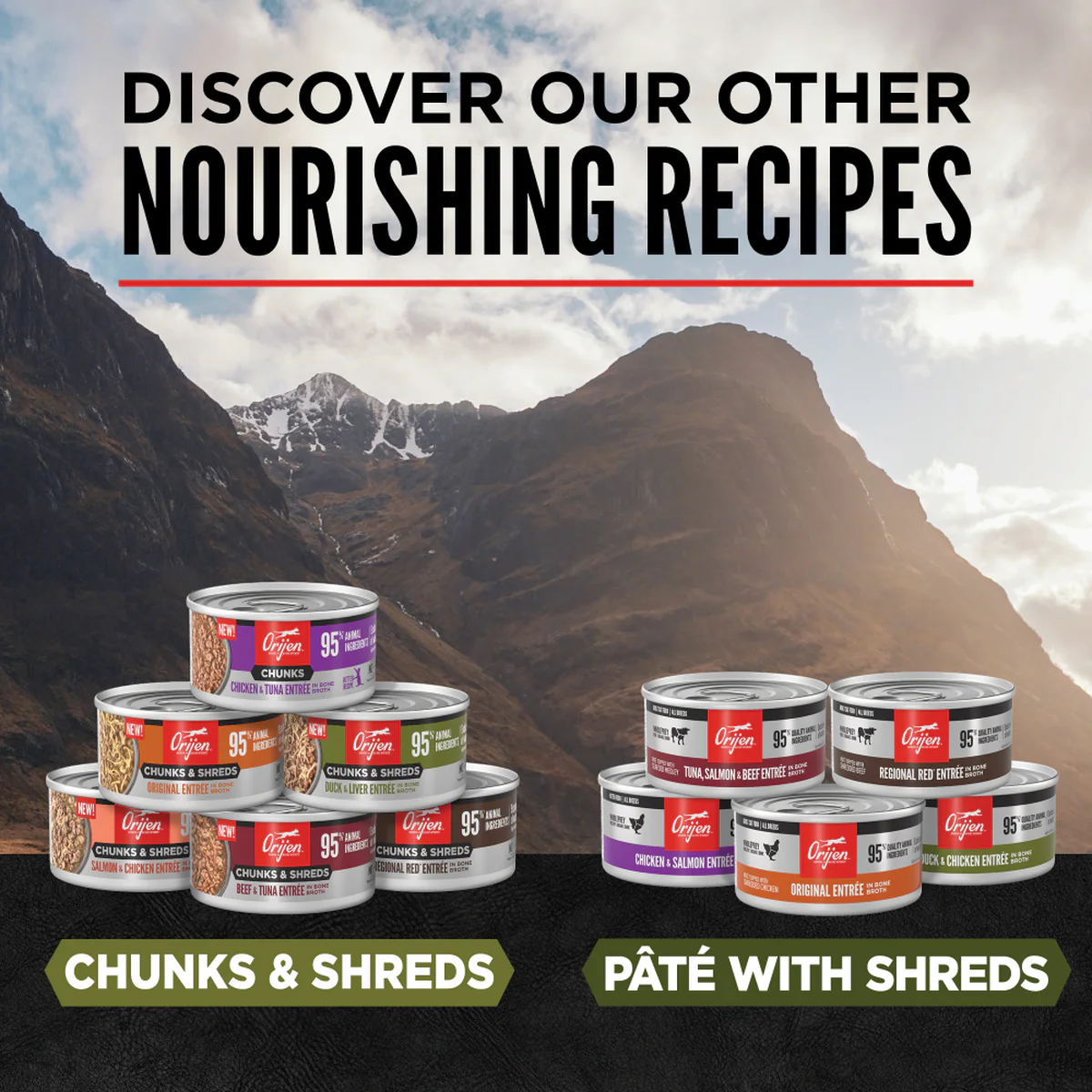 ORIJEN Chunks & Shreds - Duck & Liver Entrée Adult Wet Cat Food - Image 5