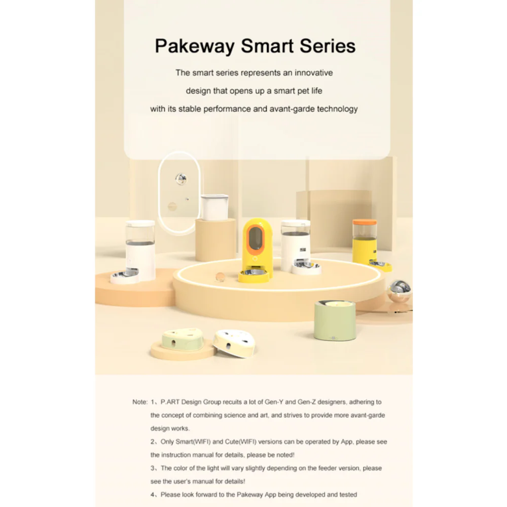 PAKEWAY Yellow Wifi-enabled Automatic Pet Feeder 2.6L - Image 13