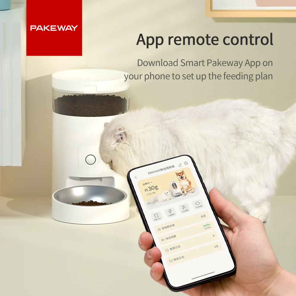 PAKEWAY Automatic Pet Feeder 4L- White - Image 10