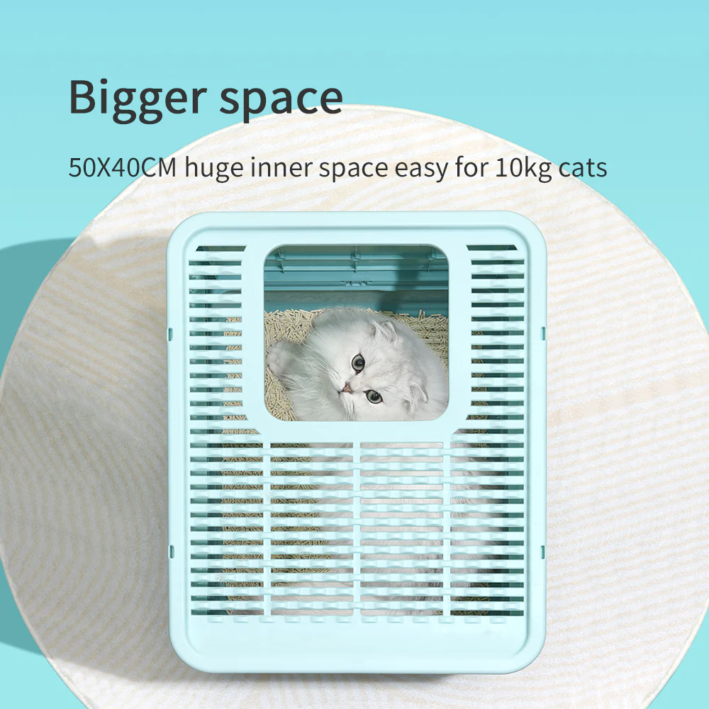 PAKEWAY Foldable Enclosed Cat Litter Box - Image 6