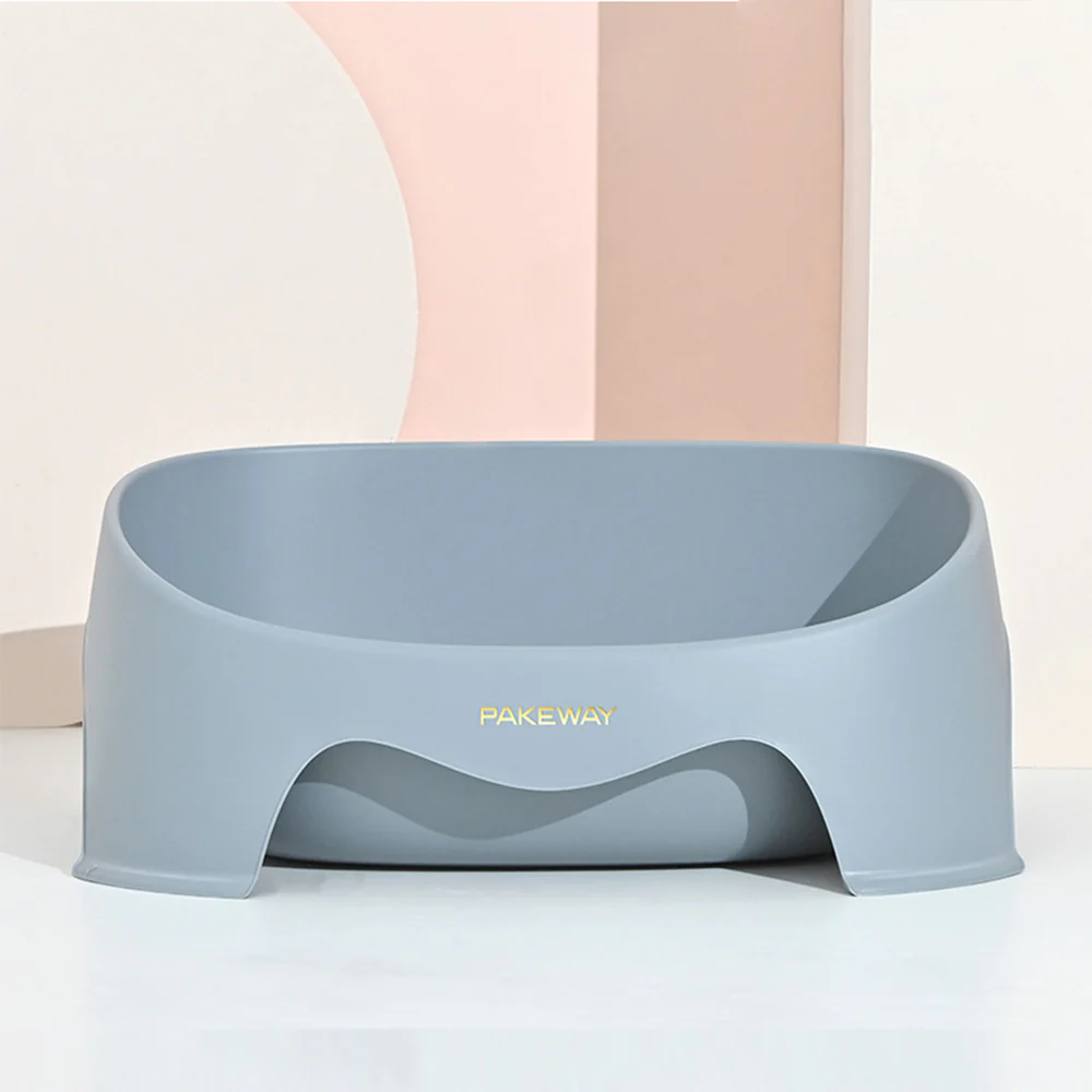 PAKEWAY Grey Π Series Cat Toilet Tray and Cattery 50.5x39.4x20cm - Image 2