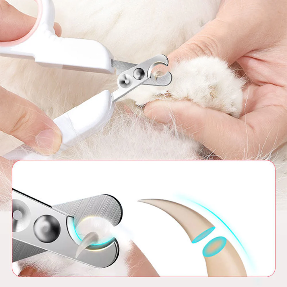 PAKEWAY Large Grey Cat Nail Clipper (with Flat Head) Cat Grooming - Image 6
