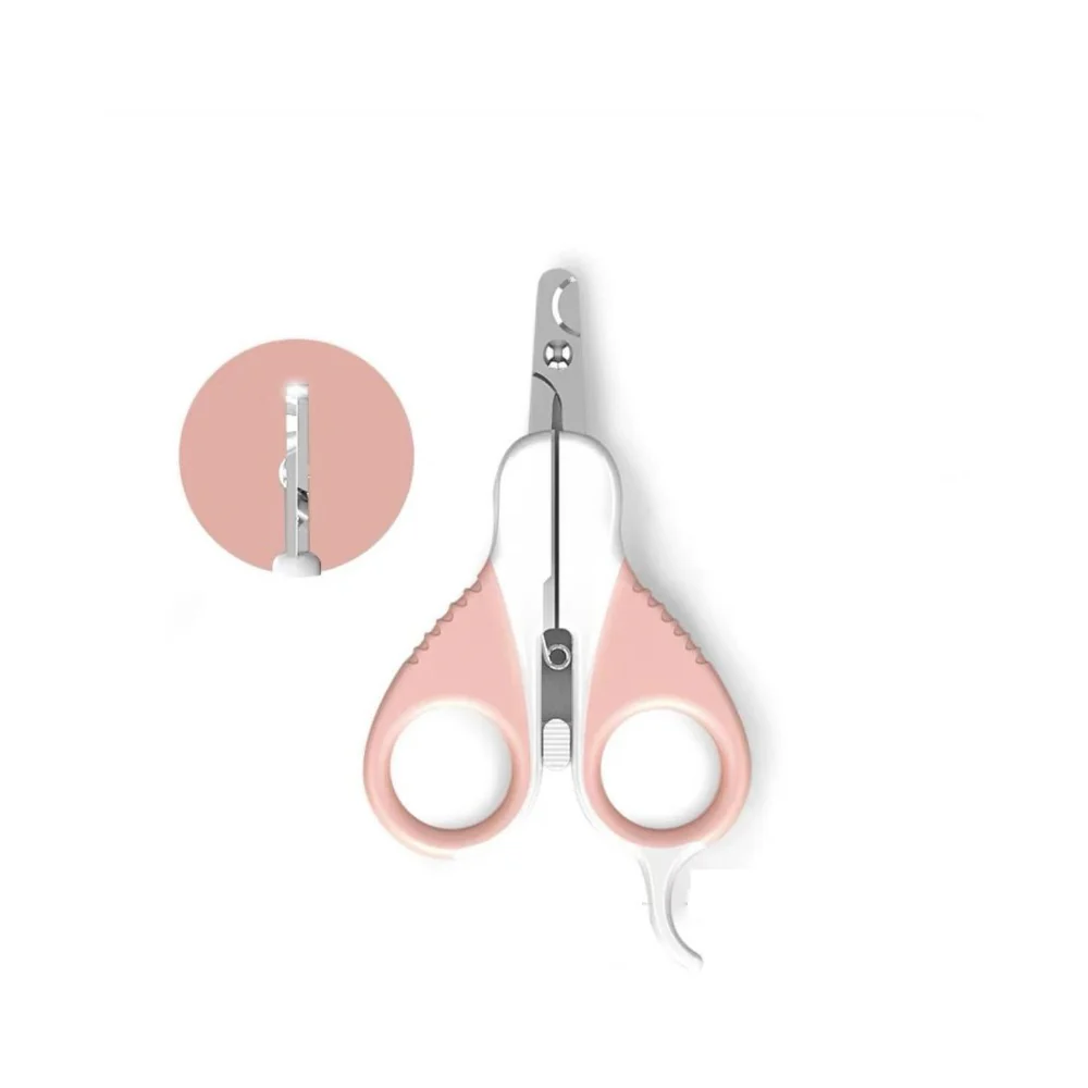 PAKEWAY Large Pink Cat Nail Clipper (with Flat Head) Cat Grooming - Image 2