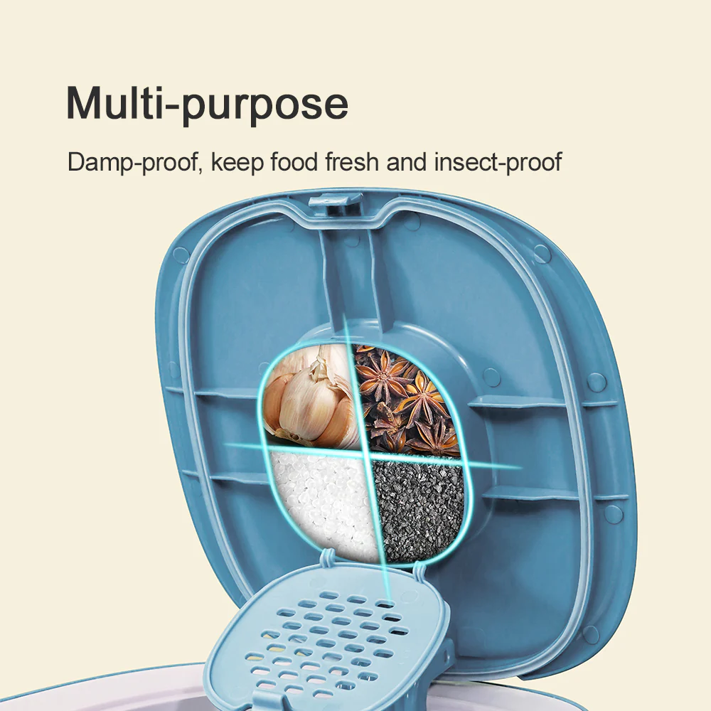PAKEWAY White & Gray Pet Food Storage 10L - Image 3