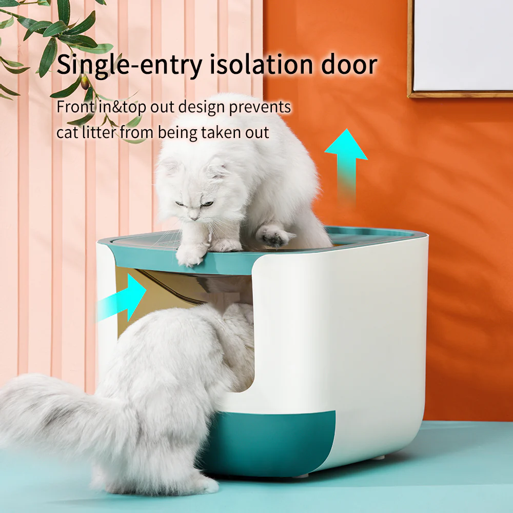 PAKEWAY Starry Valley Cat Litter Box 44x53.5x37.9cm - Image 5