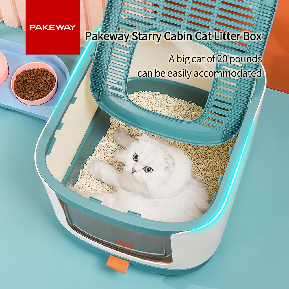 PAKEWAY Starry Valley Cat Litter Box 44x53.5x37.9cm - Image 8