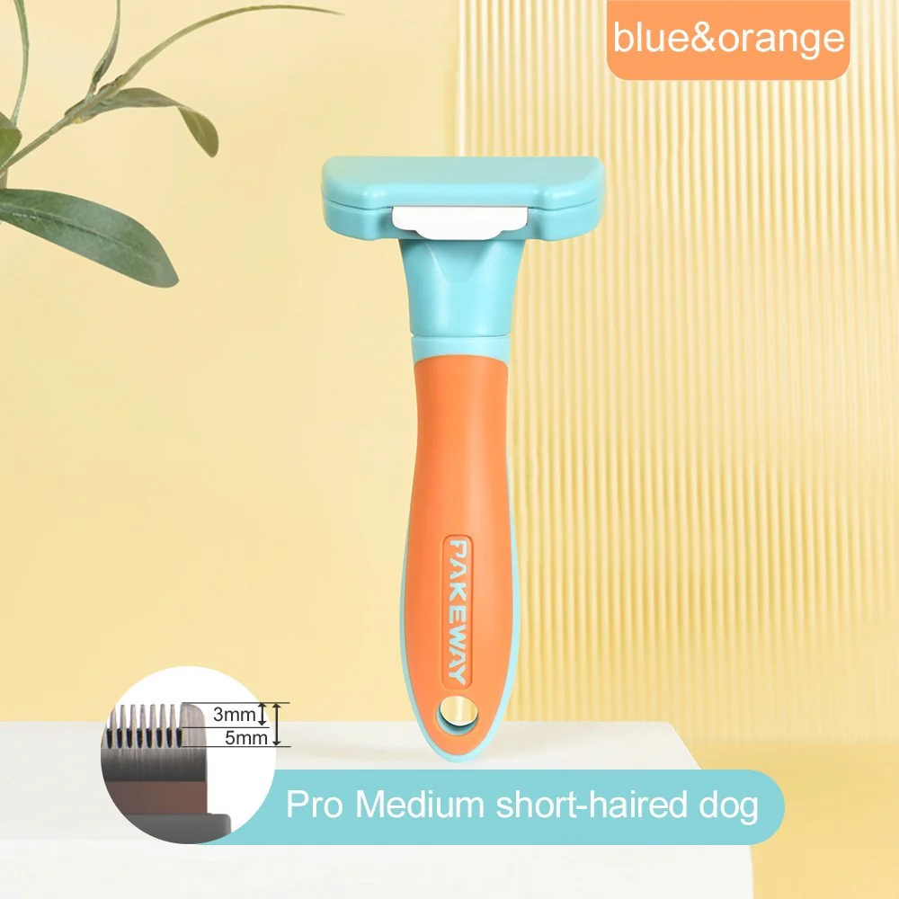 PAKEWAY T10 Self-Cleaning Short Hair Remover Dog Comb (Medium) - Image 2