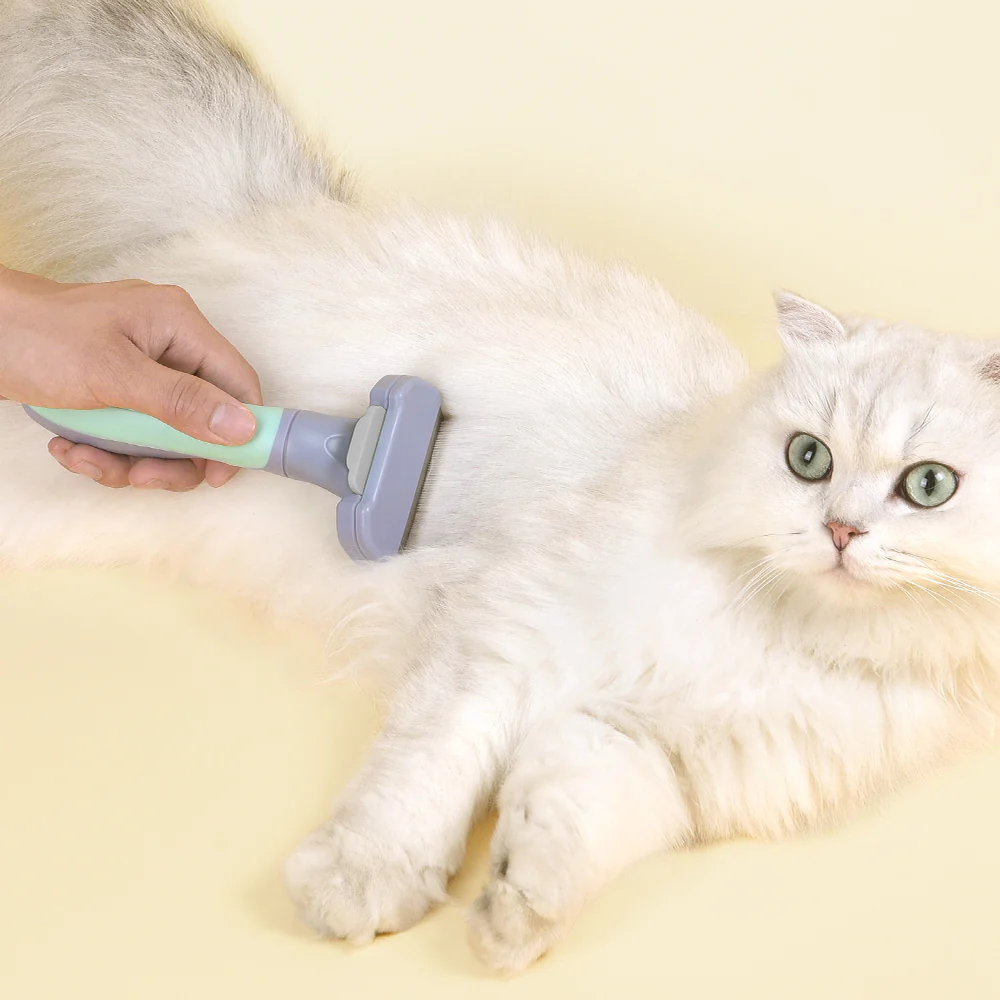 PAKEWAY T10 Short Hair Self-Cleaning Hair Removal Comb For Cats (Small) - Image 9