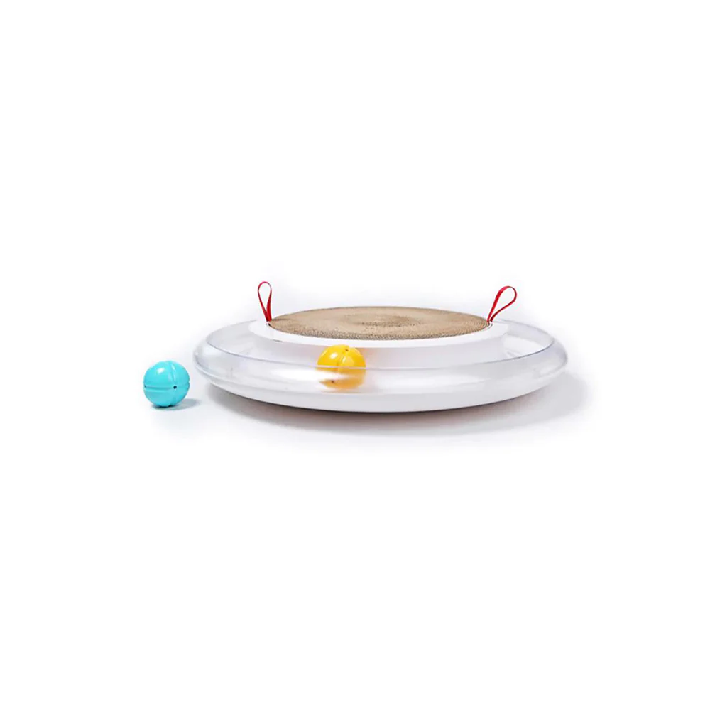 PAKEWAY Tomcat Large Cat Tunnel Toy with Tickling Scratcher