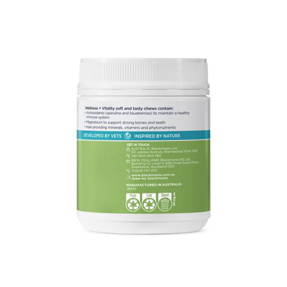 PAW Wellness + Vitality Multivitamin Chews 300g - Image 3