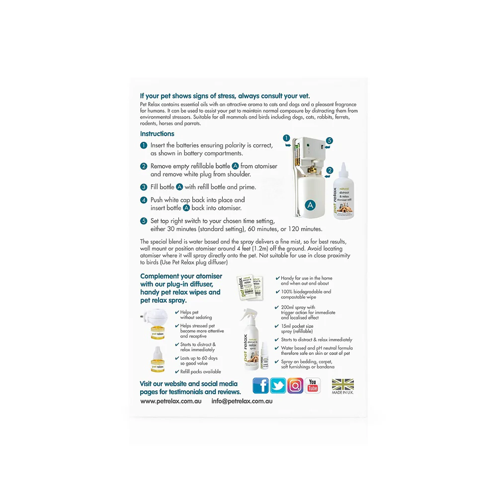 PET RELAX Battery Operated Atomiser 300ml - Image 2