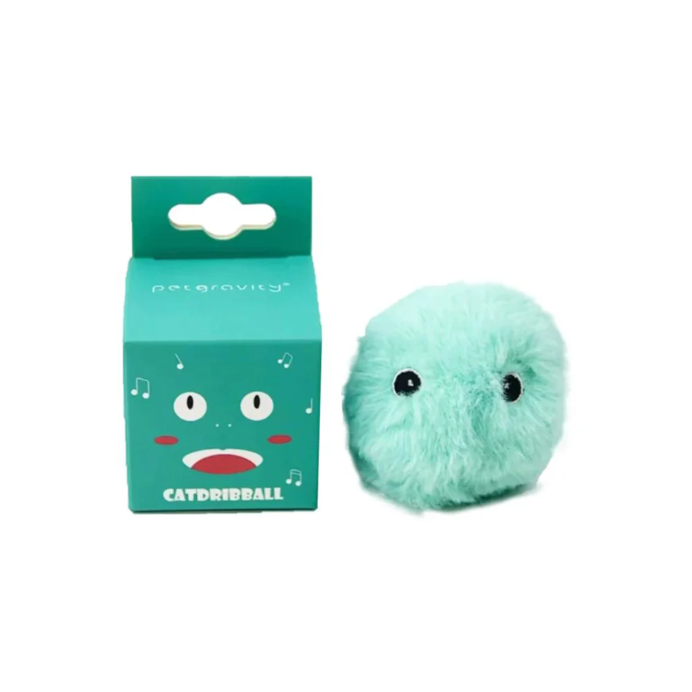 PETGRAVITY Smart Interactive Animal Sound Squeaking Pinky Furry Ball Cat Toys - Image 2