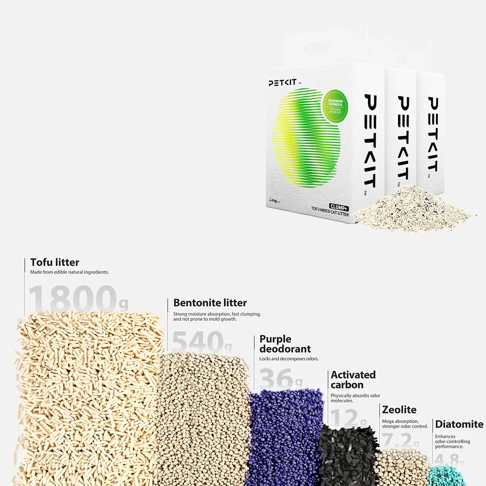 PETKIT Clumping Tofu Mixed Cat Litter 2.4Kg - Image 3
