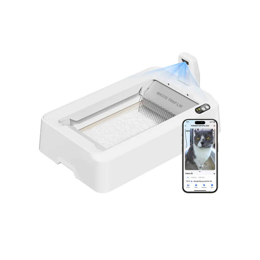 PETKIT Purobot Crystal Duo With Camera Self-Cleaning Cat Litter Box
