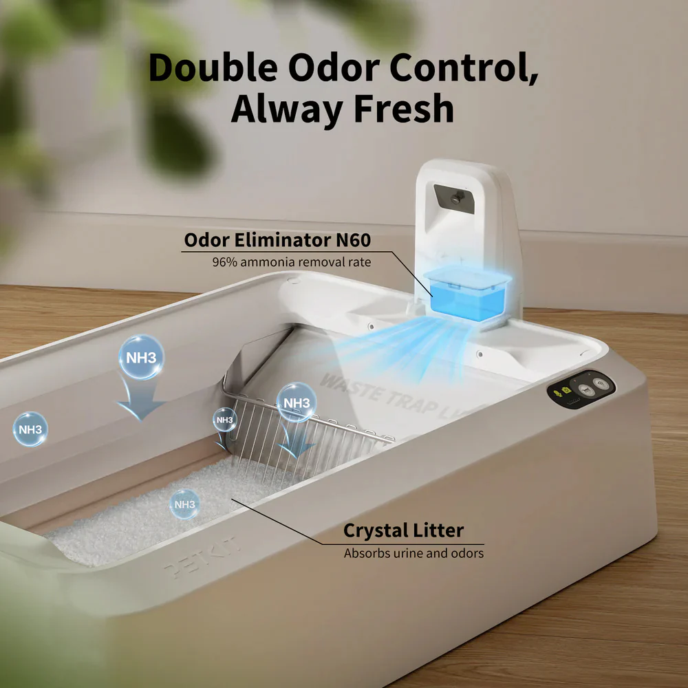 PETKIT Purobot Crystal Duo With Camera Self-Cleaning Cat Litter Box - Image 12