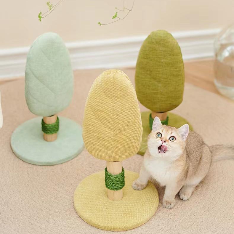 PETSBELLE Solid Wood Matcha Cat Tree - Image 3