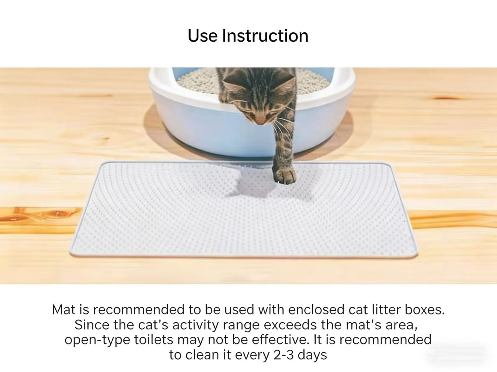 PIDAN Grey Cat Litter Mat - Image 5