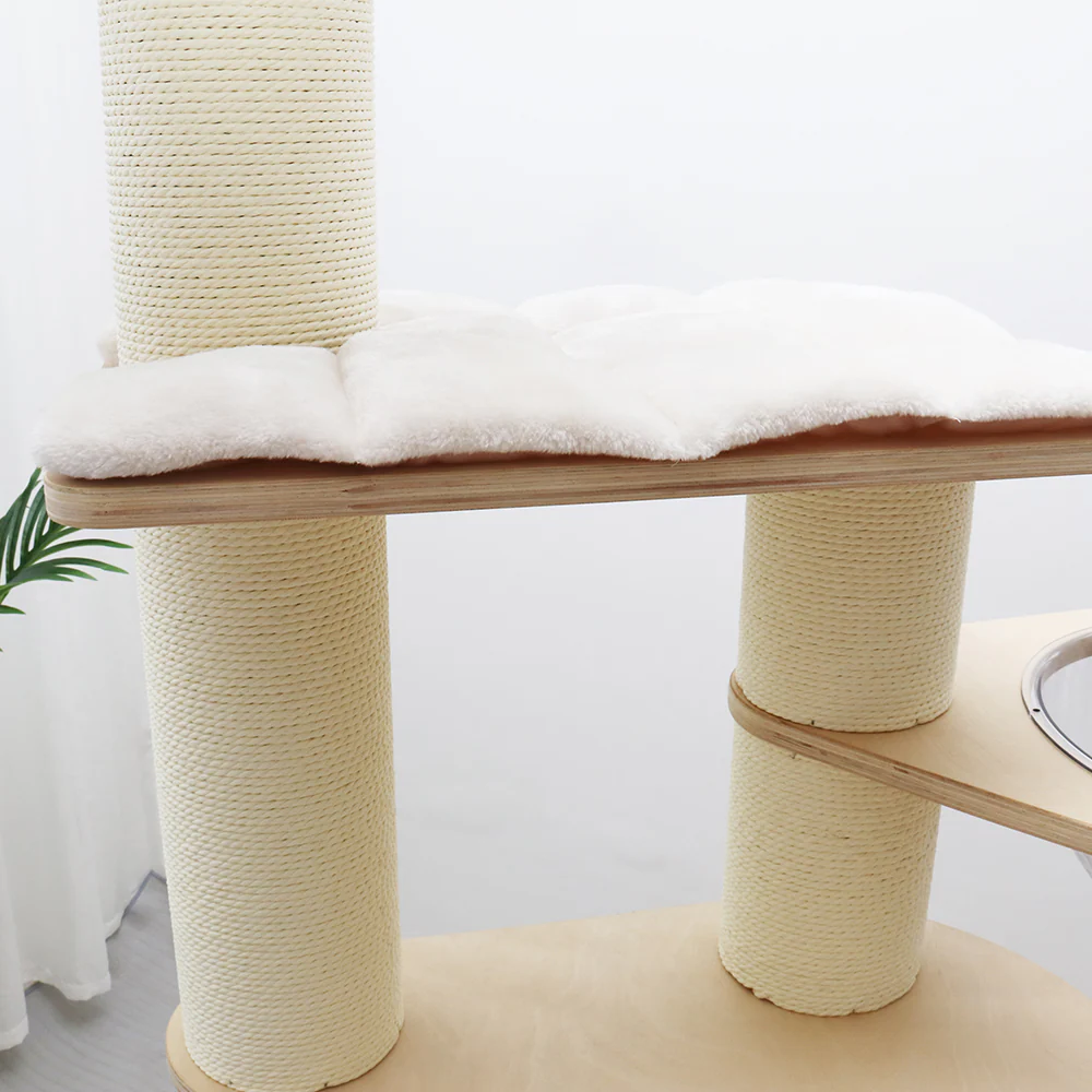 CATIO Solid Wood Climbing Post Scratcher Cat Tree 198cm - Image 10