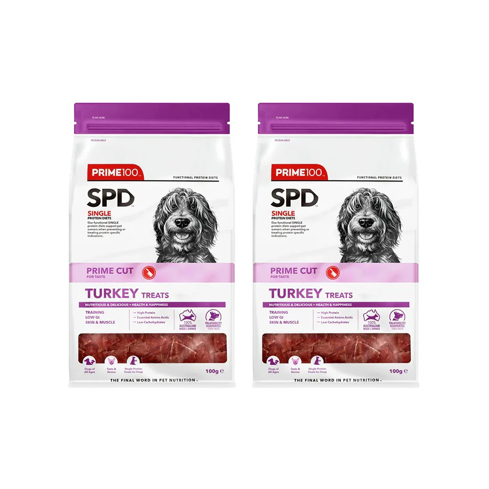 PRIME100 SPD Prime Cut Turkey Dog Treats 100g - Image 4