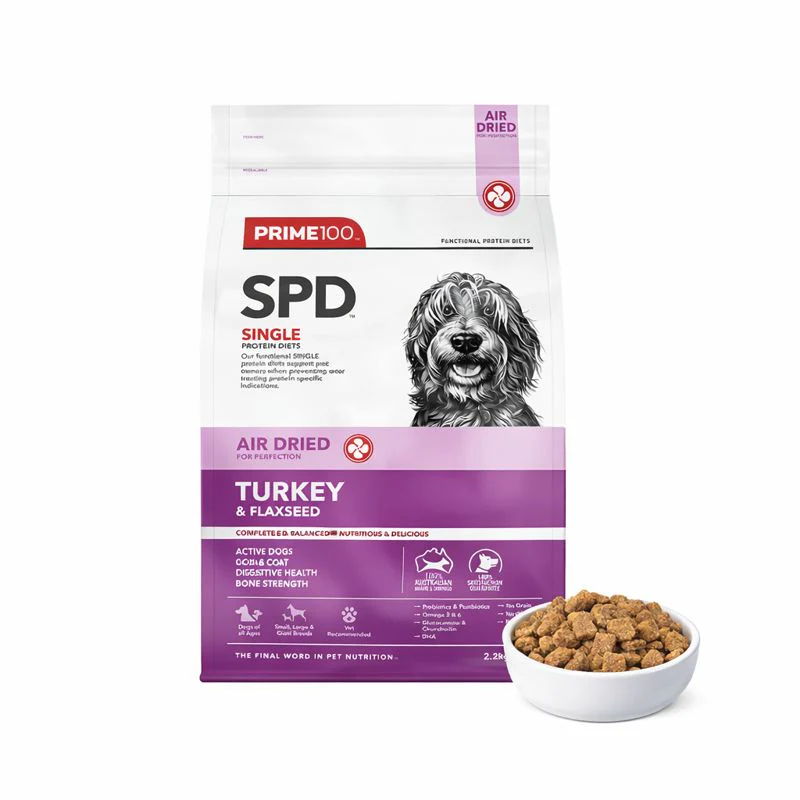 PRIME100 SPD Air Dried Turkey & Flaxseed Dog Food - Image 3