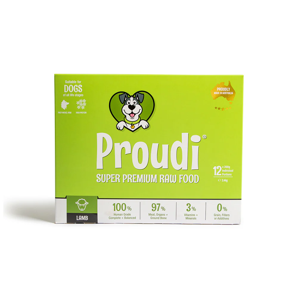 PROUDI Premium Frozen Lamb Raw Dog Food 2.4kg - Image 7