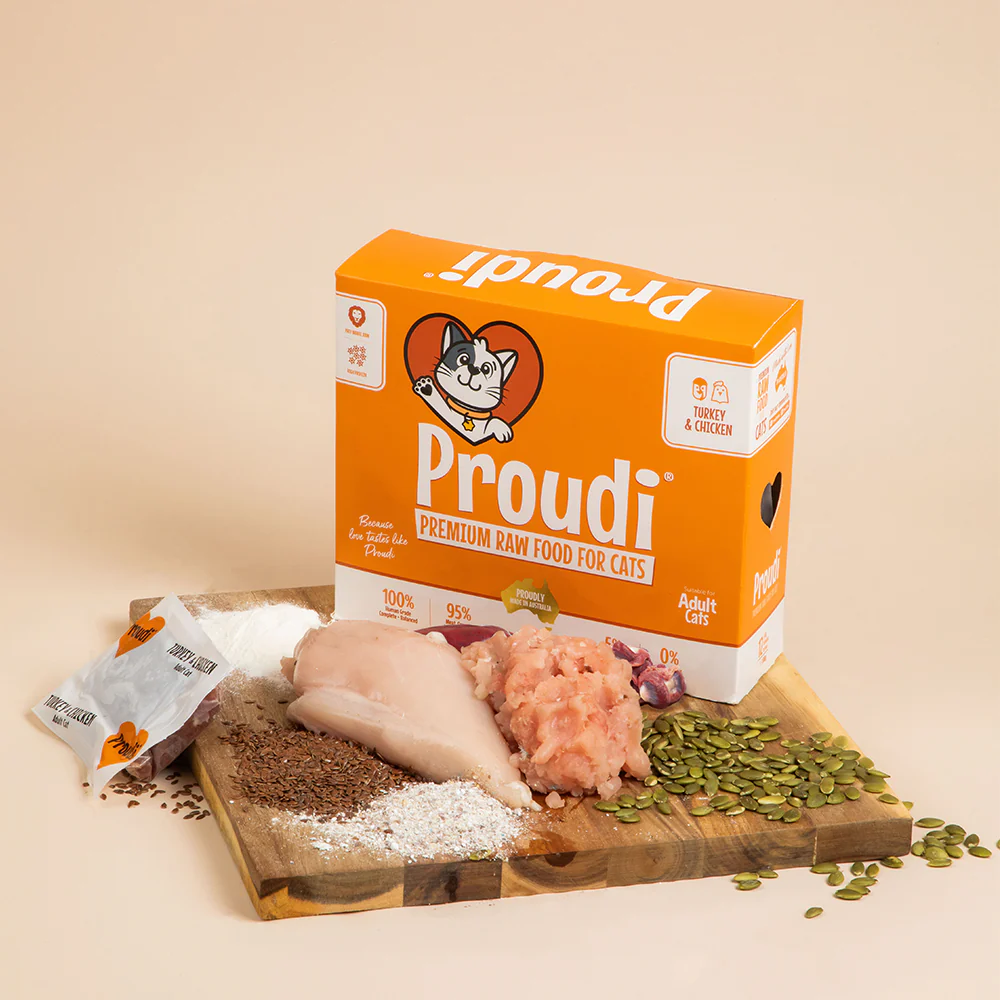 PROUDI Premium Frozen Turkey & Chicken Raw Dog Food 2.4Kg - Image 2