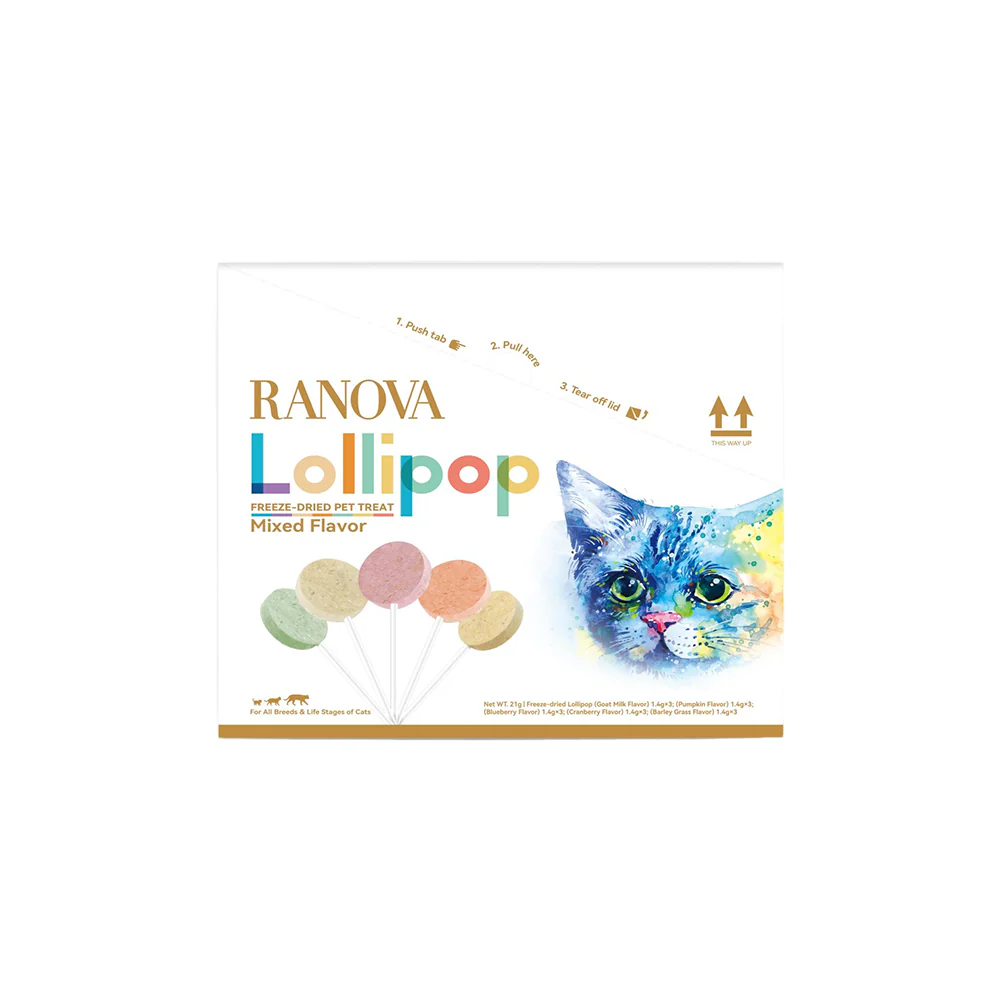 RANOVA Lollipop Mixed Flavor Freeze Dried Cat Treats 21g - Image 3