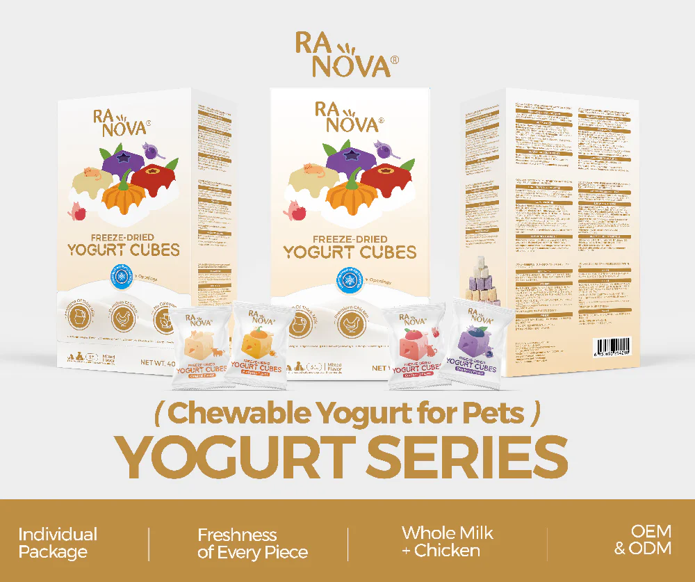 RANOVA Yogurt Cubes Mixed Flavor Freeze Dried Pet Treats 40g - Image 9