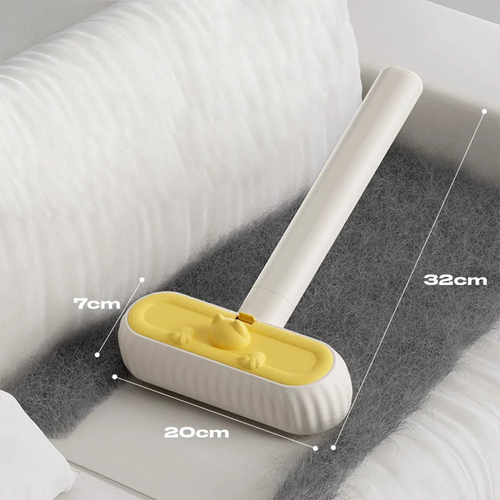 Reusable Pet Hair Remover – Self-Cleaning Fur Removal Brush with Extended Handle - Image 2