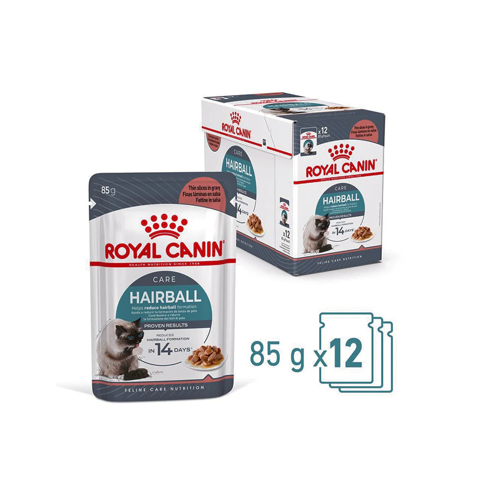 ROYAL CANIN Hairball Care Gravy Adult Wet Cat Food 85g