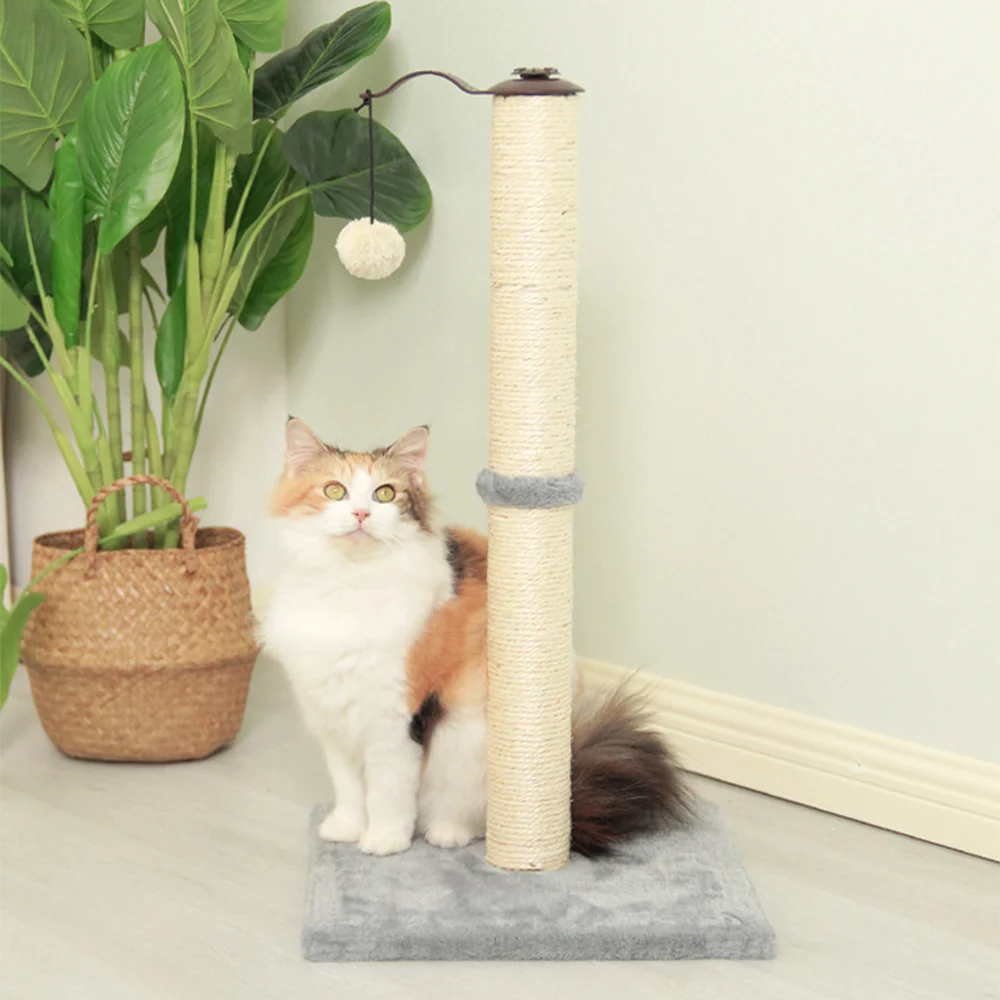 Sisal Cat Scratching Post with Hanging Toy – 67cm Single Post - Image 3