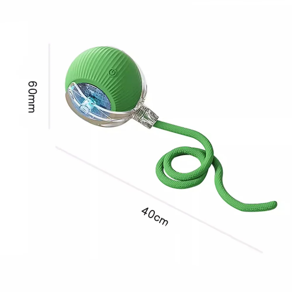 Smart Interactive Pet Ball Toy – 3 Speed Modes with Teaser Rope 1Pcs Random - Image 2