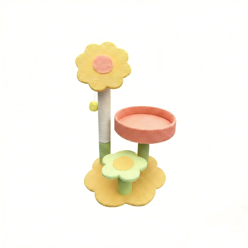Sunflower Cat Tree with Scratching Posts