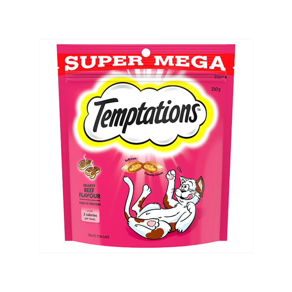TEMPTATIONS Snacks Hearty Beef Cat Treats