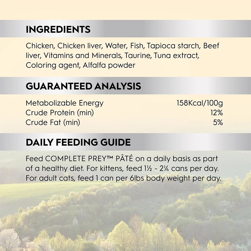 TRILOGY Complete Prey Pate Chicken Adult Canned Cat Food - Image 7