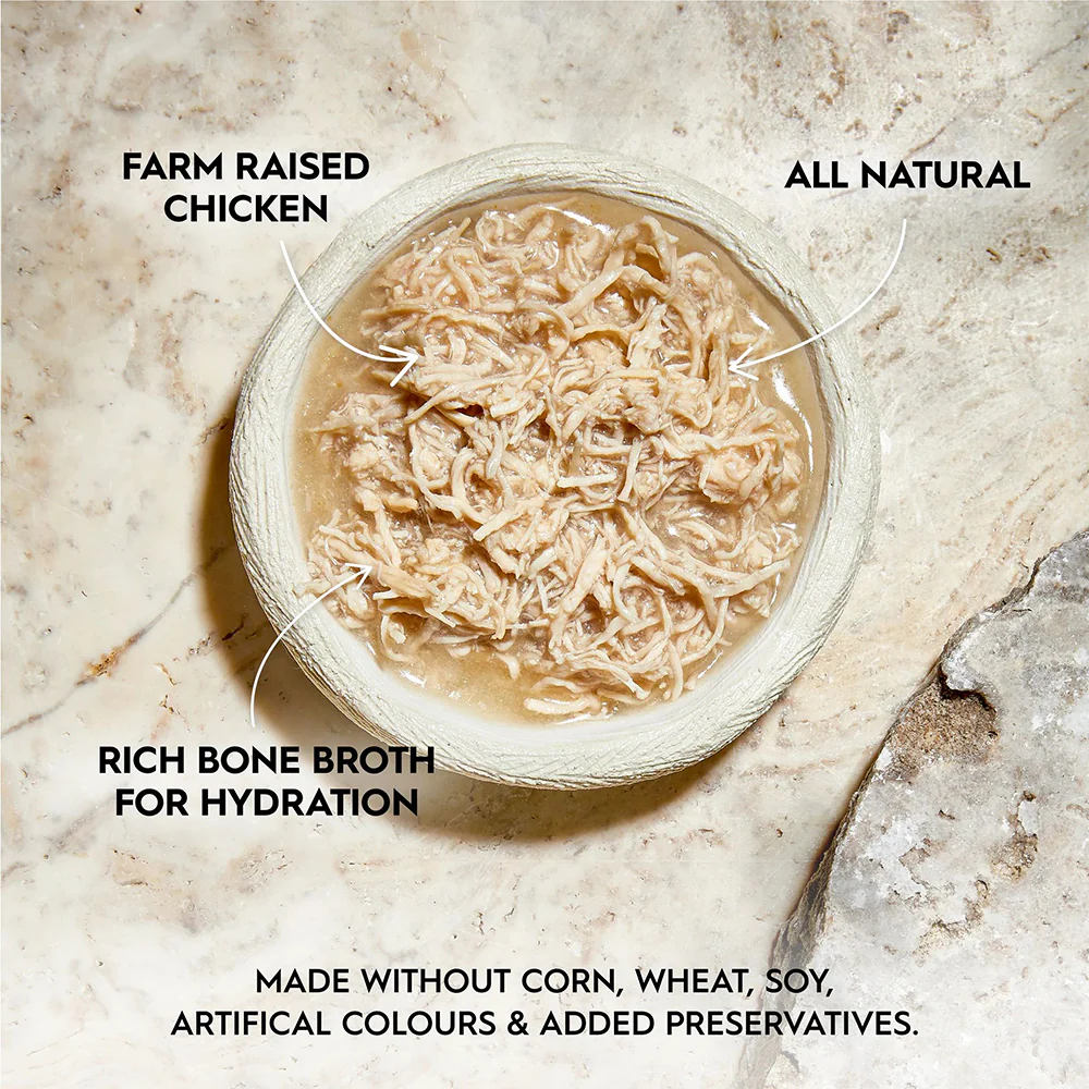 TRILOGY Farm Raised Chicken in Bone Broth Adult Canned Cat Food - Image 5