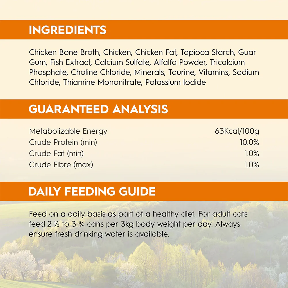 TRILOGY Farm Raised Chicken in Bone Broth Adult Canned Cat Food - Image 6