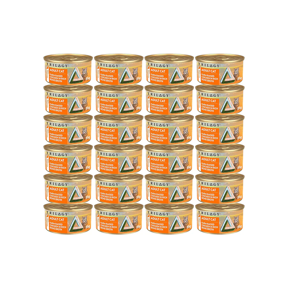 TRILOGY Farm Raised Chicken in Bone Broth Adult Canned Cat Food - Image 9