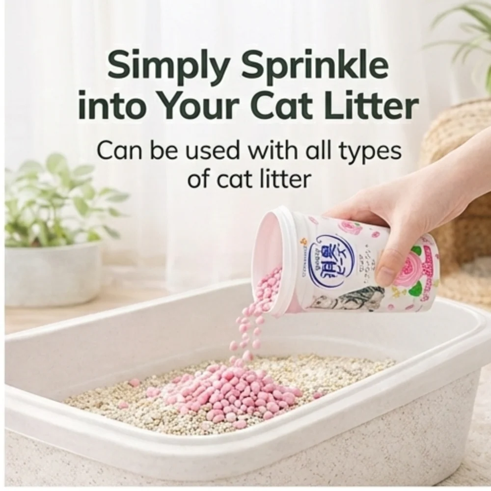 UNICHARM Cat Litter Deodorising Beads 450ml - Image 6