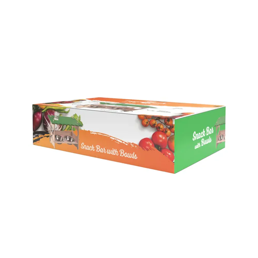 VEGGIE PATCH Small Animal Snack Bar With Bowls - Image 2