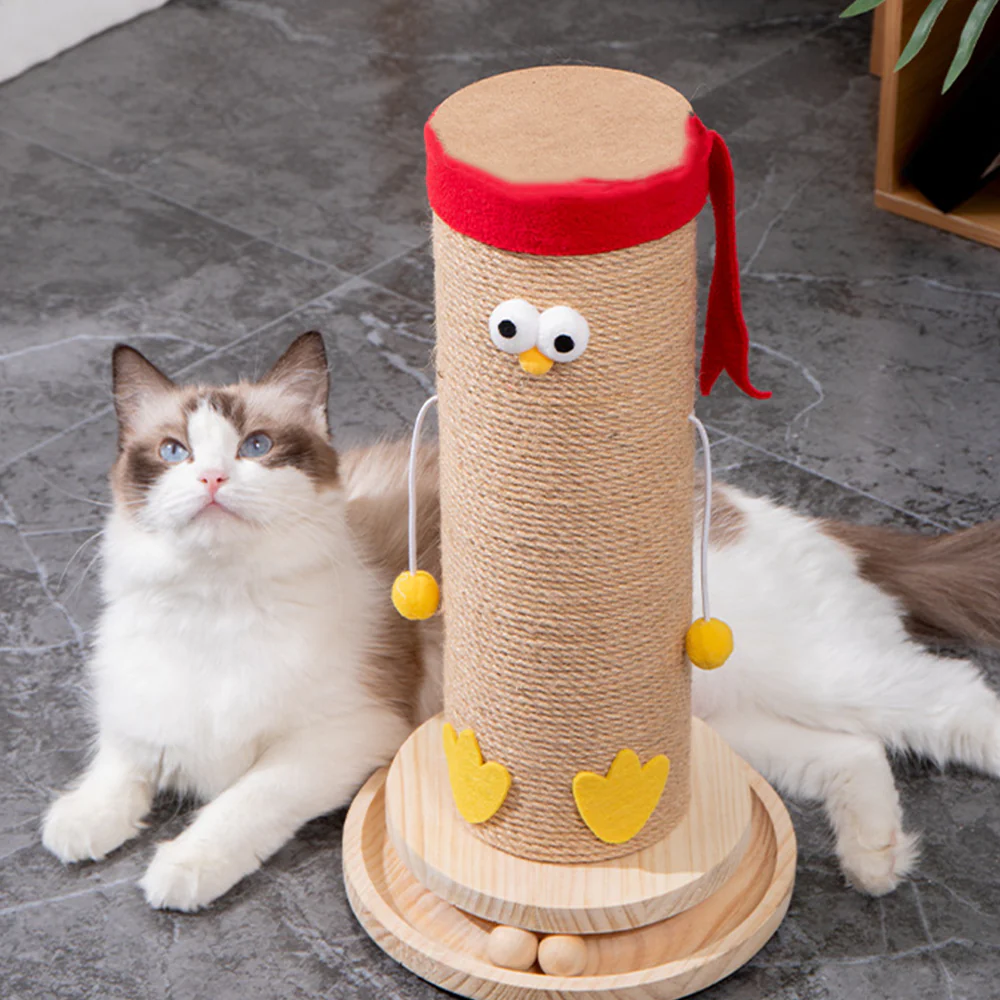 Vertical Sisal Cat Scratching Post - Image 3
