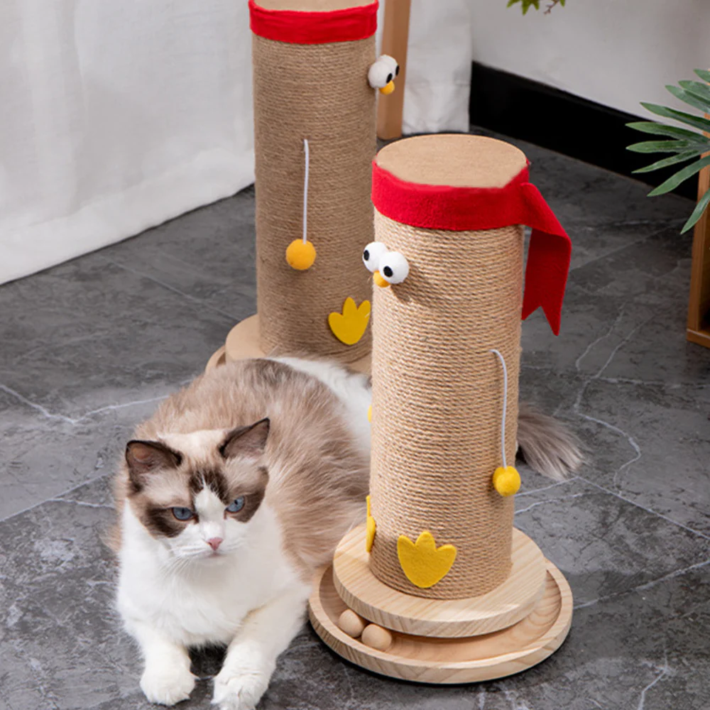Vertical Sisal Cat Scratching Post - Image 5