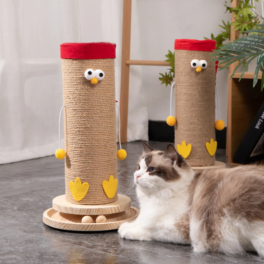 Vertical Sisal Cat Scratching Post - Image 6
