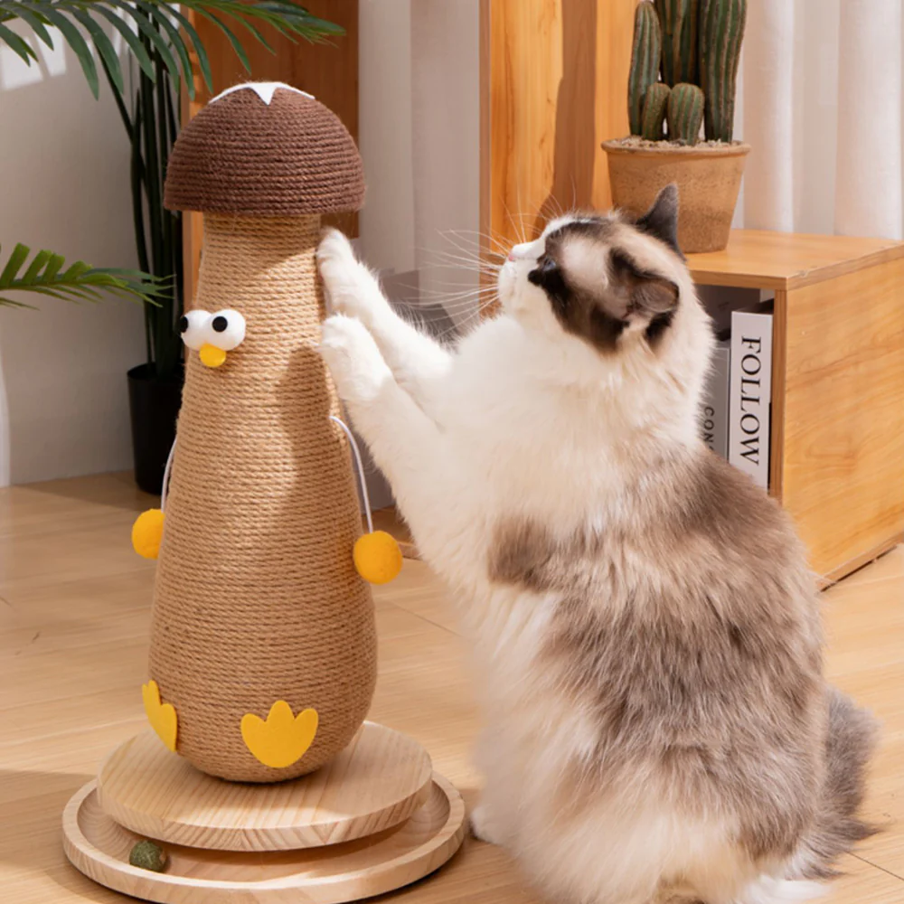 Vertical Sisal Cat Scratching Post - Image 9